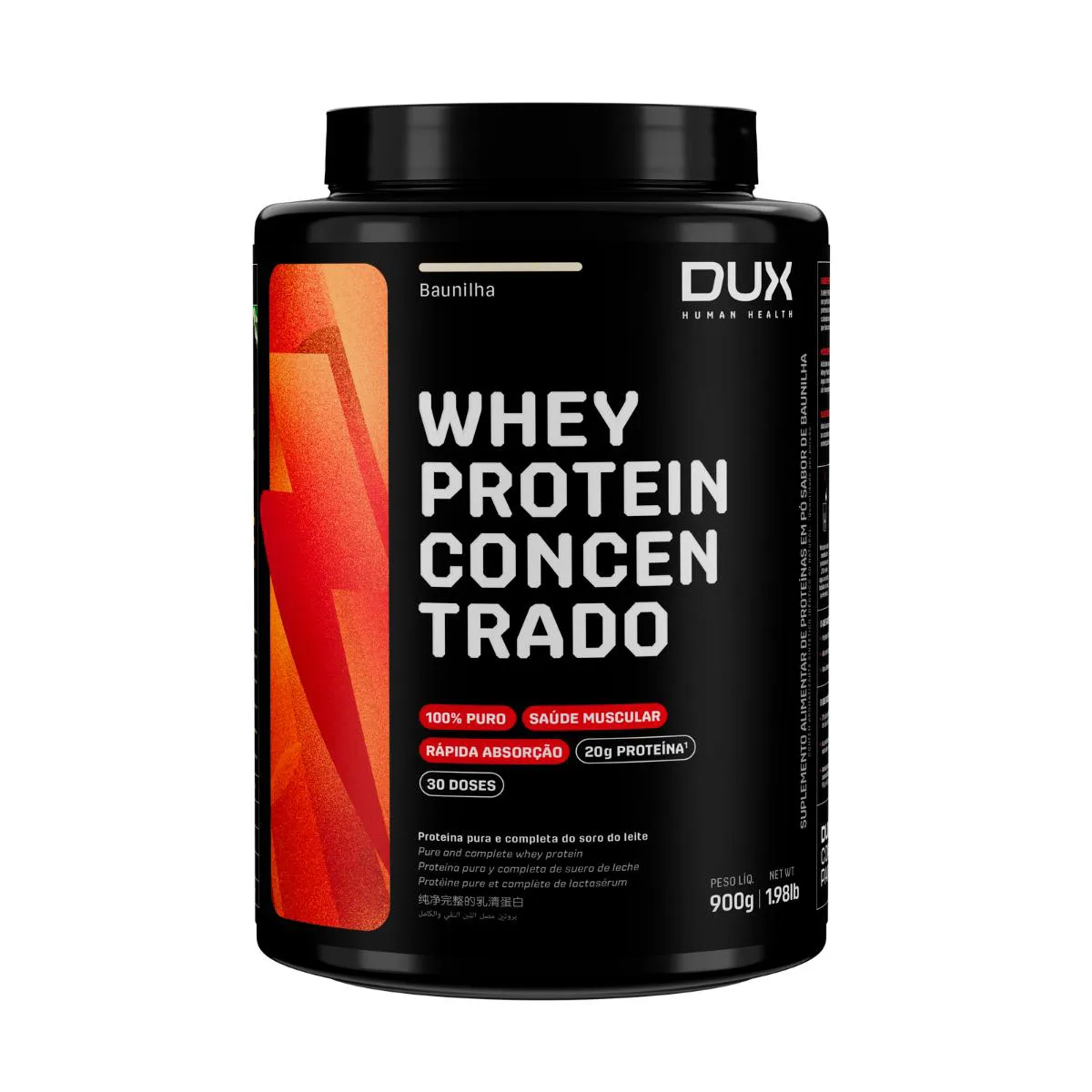 Whey Protein Concentrado Baunilha 900g